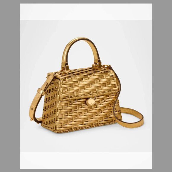 Cult Gaia NWT Sybil Nano Metallic Woven Crossbody Bag (ORIG.$435) w/tax - Picture 2 of 6